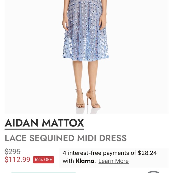 Aidan Mattox sparkly blue dress - Picture 5 of 5